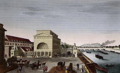 Barriere de Passy，电话：1815-20（彩色版画） 作者 亨利·库沃西耶·沃辛（Henri Courvoisier-Voisin）